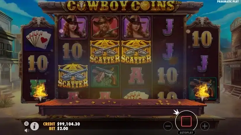 Cowboy Coins slot screenshot 4