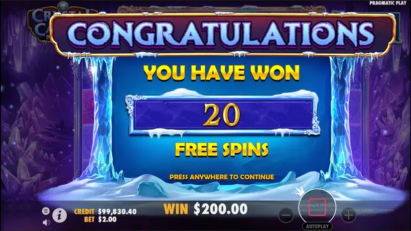 Crystal Caverns Megaways slot screenshot 3