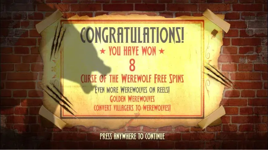 Curse of the Werewolf Megaways slot screenshot 3