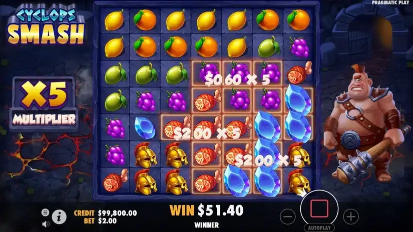 Cyclops Smash slot screenshot 