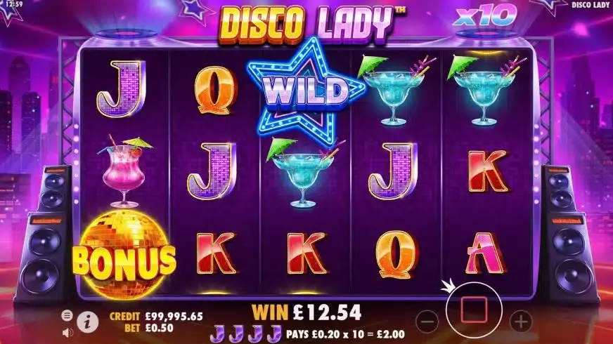 Disco Lady slot screenshot 7