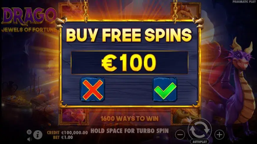 Drago – Jewels of Fortune slot screenshot 2