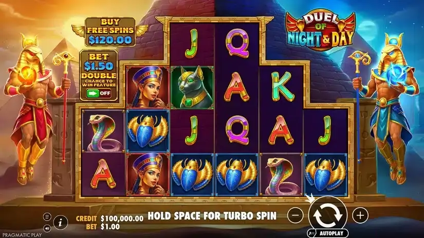 Duel of Night & Day slot screenshot 