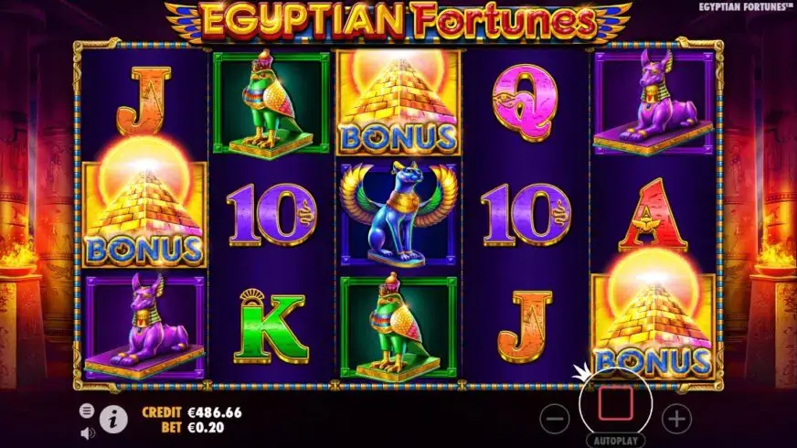 Egyptian Fortunes slot screenshot 4