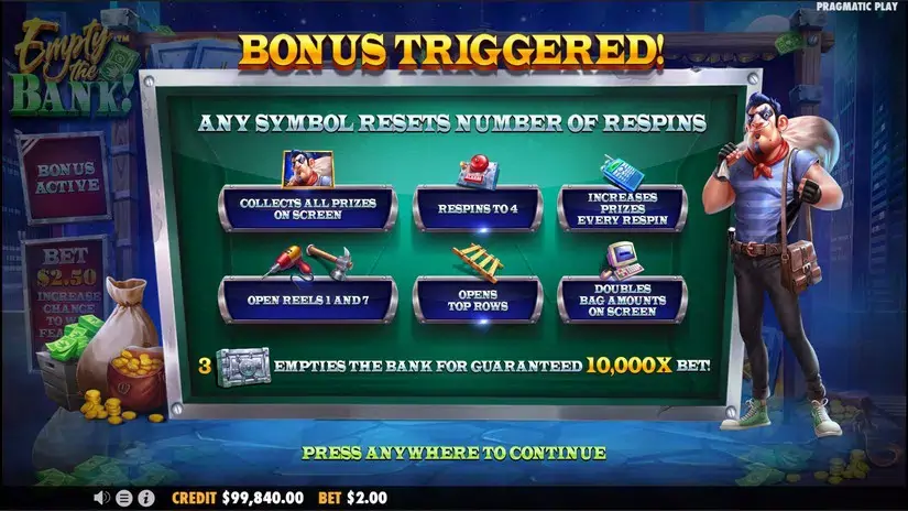 Empty the Bank slot screenshot 3
