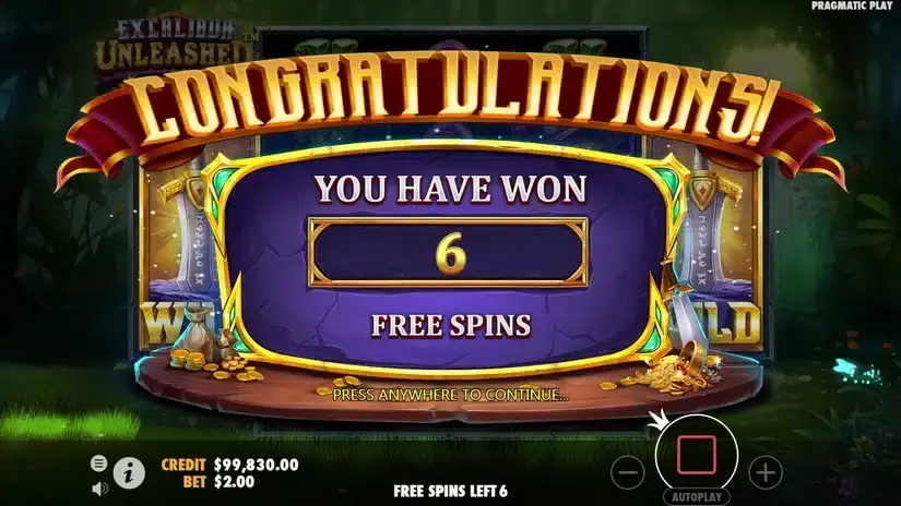 Excalibur Unleashed slot screenshot 5