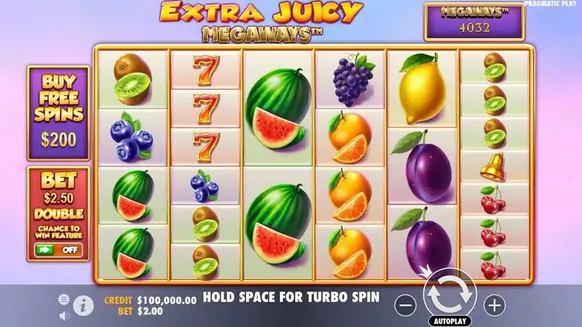Extra Juicy Megaways slot screenshot 1