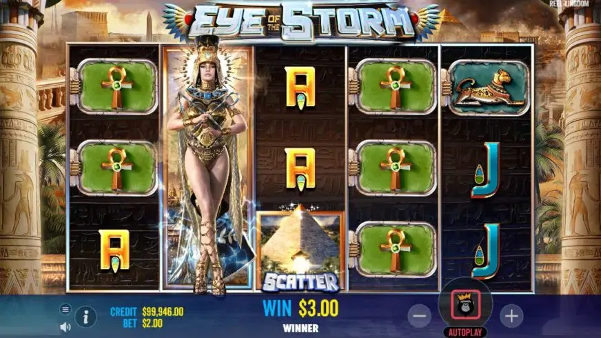 Eye of the Storm slot screenshot 2
