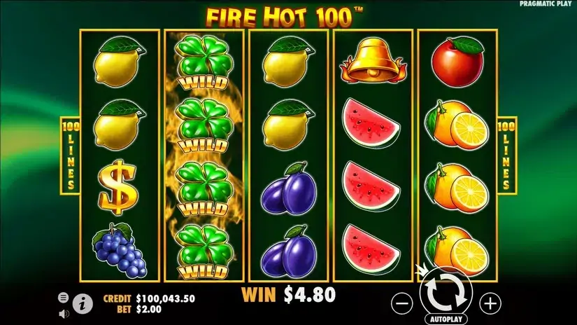 Fire Hot 100 slot screenshot 4