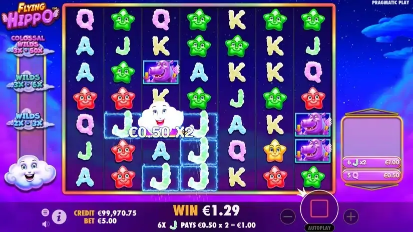 Flying Hippo slot screenshot 2