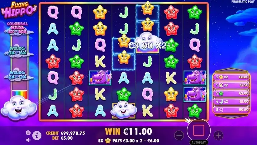 Flying Hippo slot screenshot 3