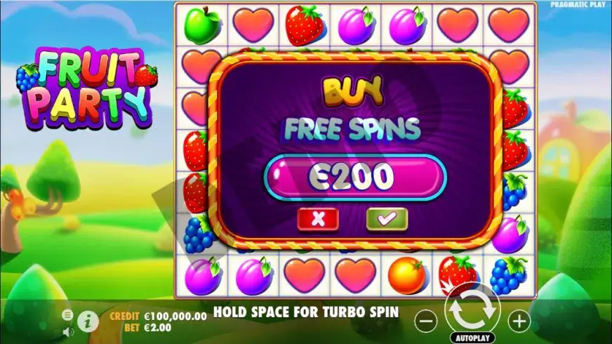Fruit Party slot screenshot 2