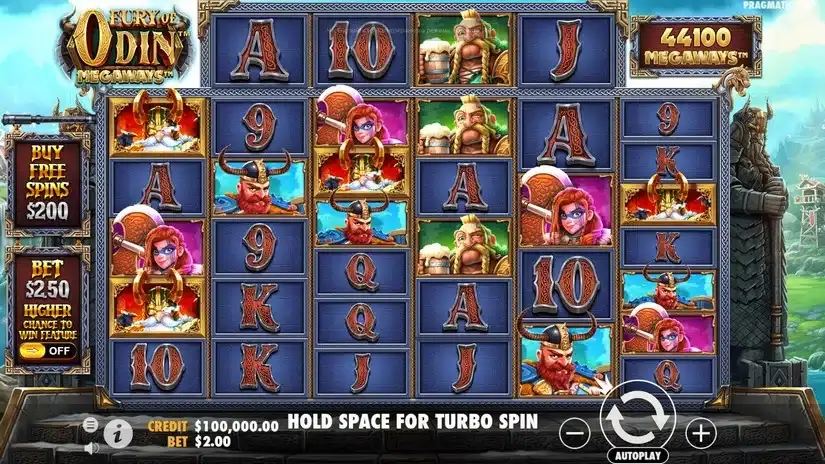 Fury of Odin Megaways slot screenshot 