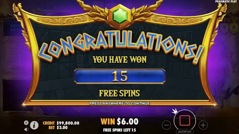 Gates of Olympus 1000 slot screenshot 3