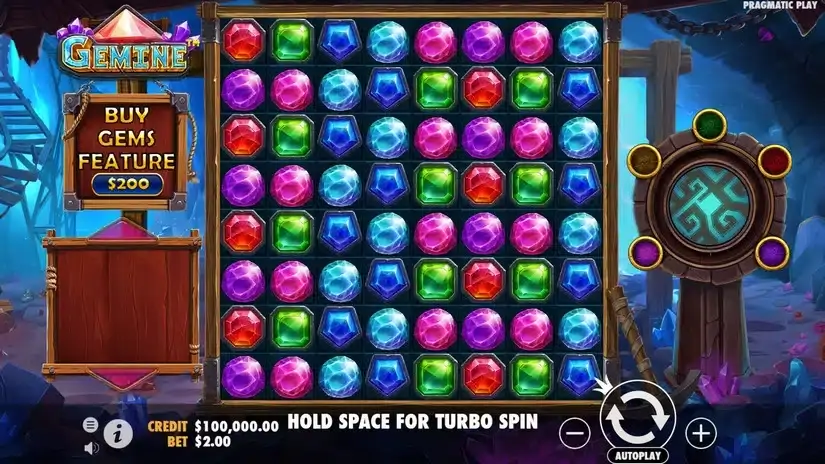 Gemine slot screenshot 