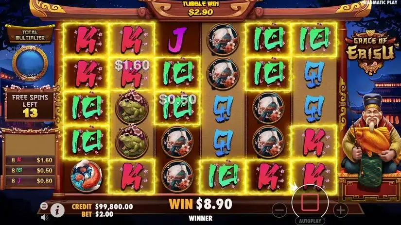 Grace of Ebisu slot screenshot 