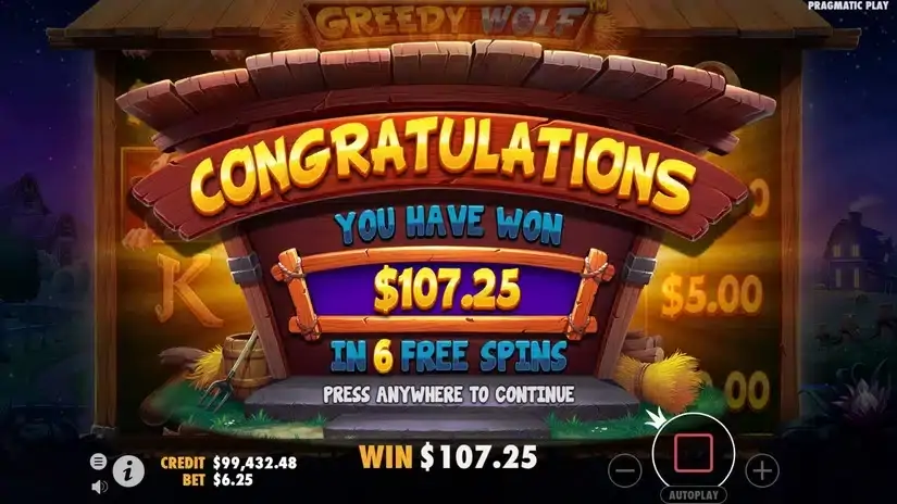 Greedy Wolf slot screenshot 8
