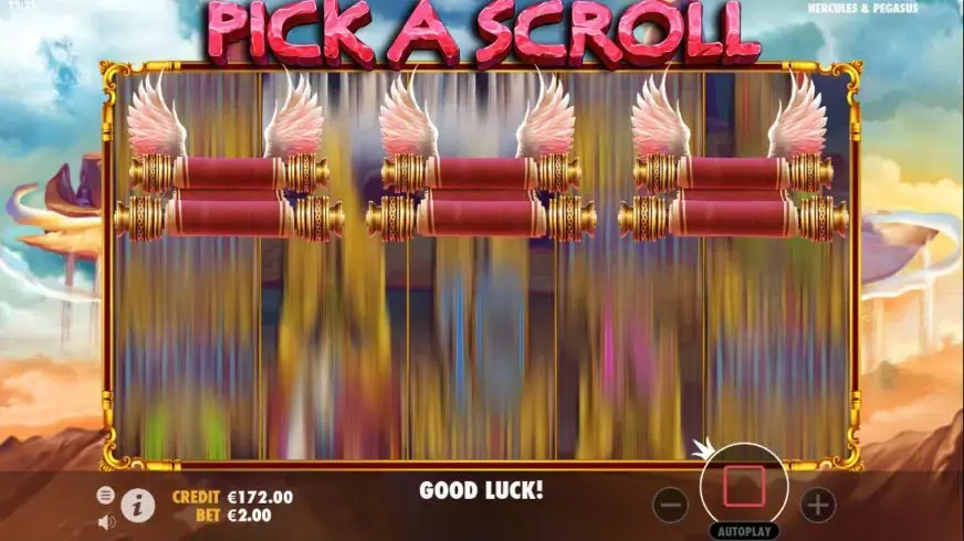 Hercules and Pegasus slot screenshot 2