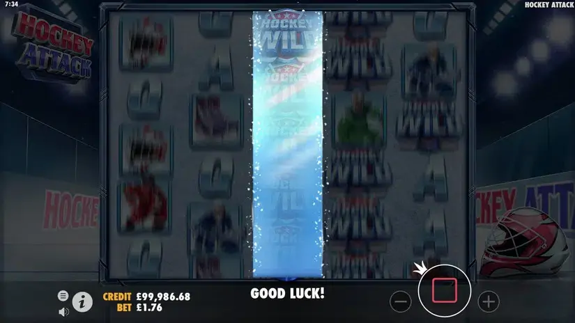 Hockey Attack slot screenshot 4