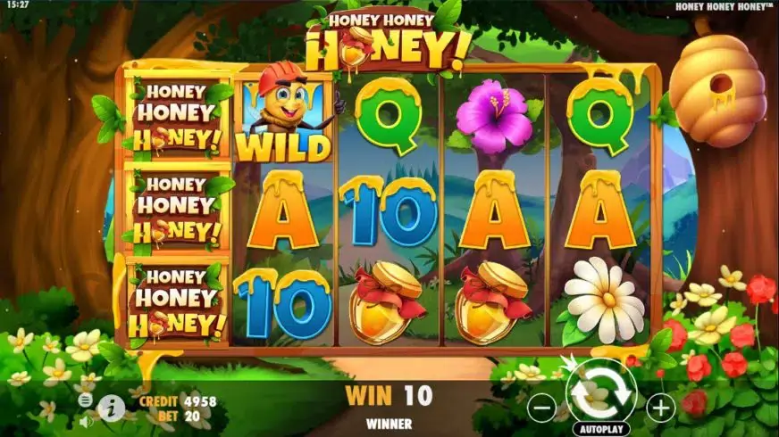 Honey Honey Honey slot screenshot 2