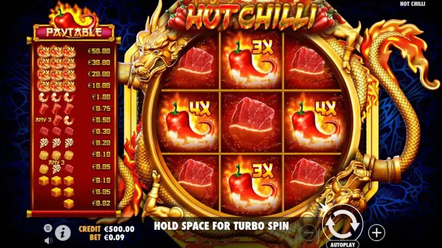 Hot Chilli slot screenshot 