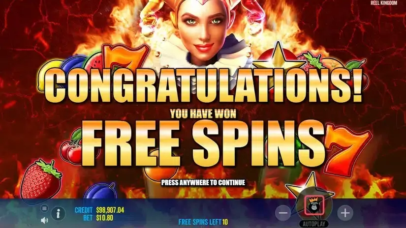Hot to Burn Extreme slot screenshot 4