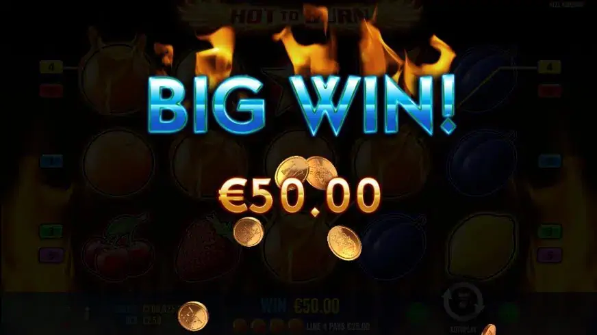Hot to Burn slot screenshot 