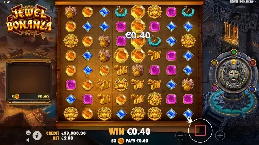 Jewel Bonanza slot screenshot 2