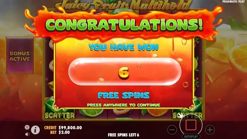 Juicy Fruits Multihold slot screenshot 3