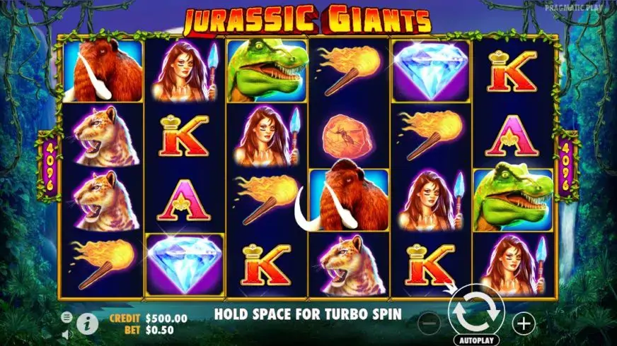 Jurassic Giants slot screenshot 1