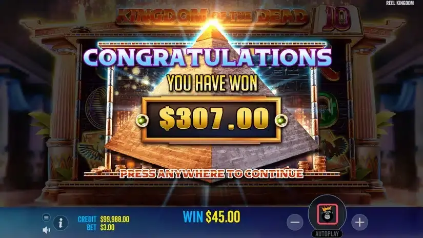 Kingdom of The Dead slot screenshot