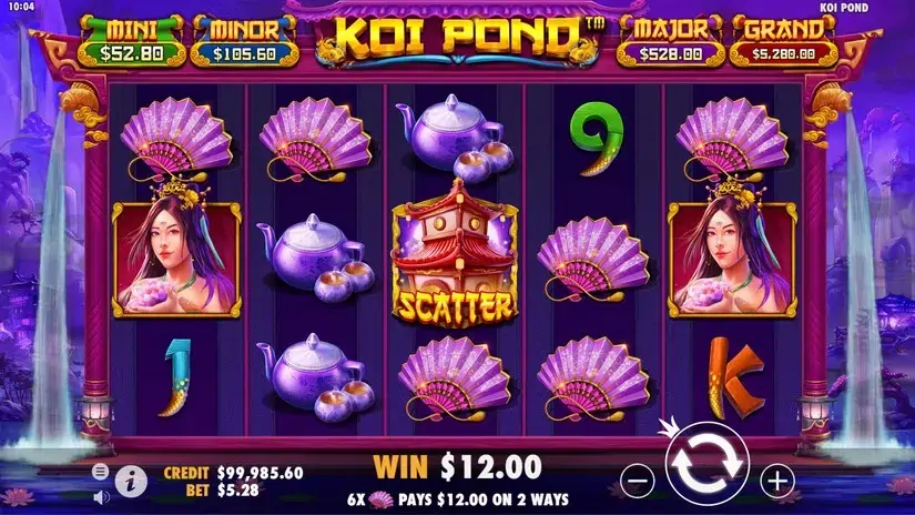 Koi Pond slot screenshot 2