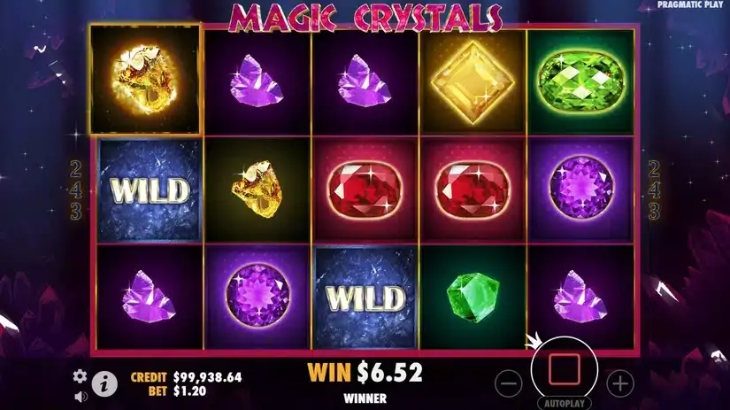 Magic Crystals slot screenshot 3