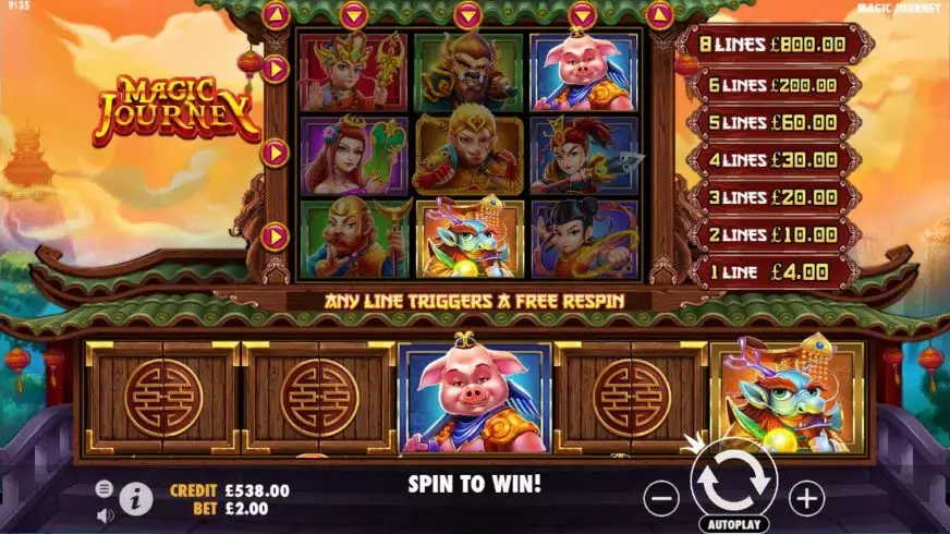 Magic Journey slot screenshot 