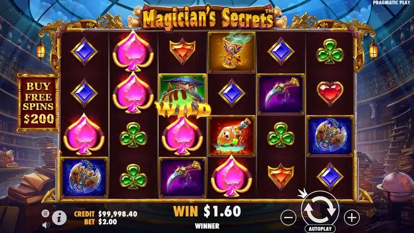 Magician’s Secrets slot screenshot 3