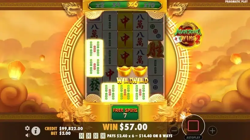 Mahjong Wins 2 slot screenshot 