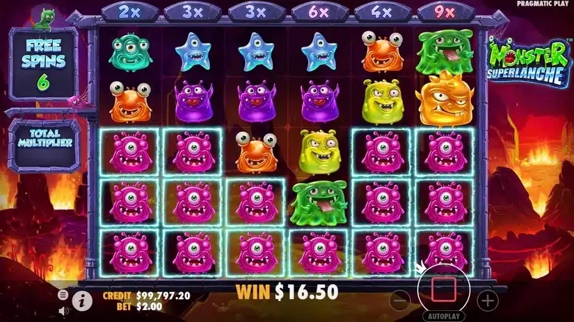 Monster Superlanche slot screenshot 6