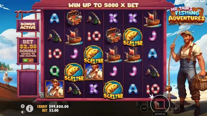 Mr Tain’s Fishing Adventures slot screenshot 2