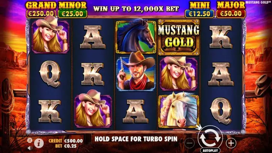 Mustang Gold slot screenshot 