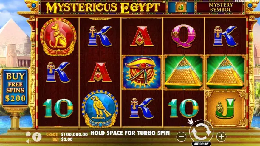 Mysterious Egypt slot screenshot 1