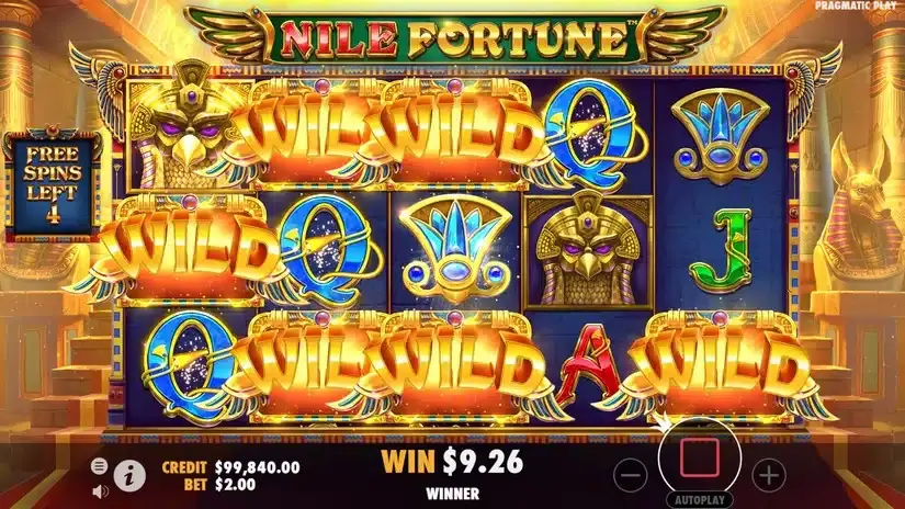 Nile Fortunes slot screenshot 5