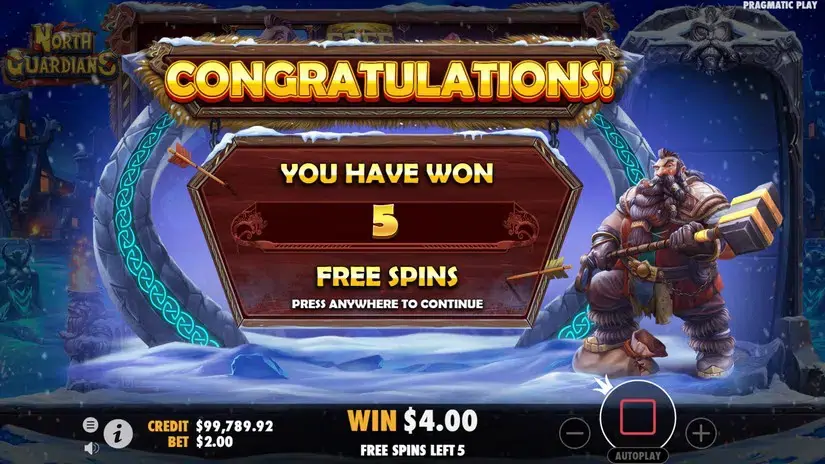 North Guardians slot screenshot 4