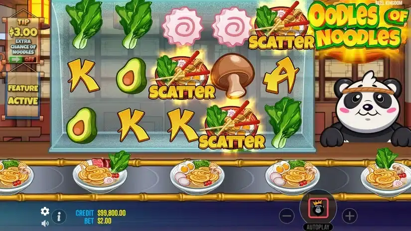Oodles of Noodles slot screenshot 2