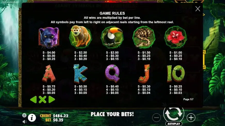 Panther Queen slot screenshot 2