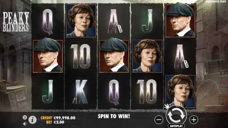 Peaky Blinders slot screenshot 