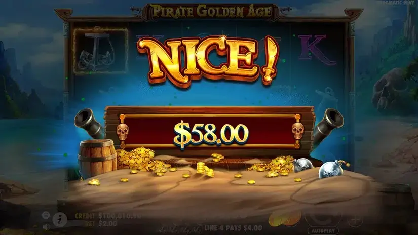 Pirate Golden Age slot screenshot 4
