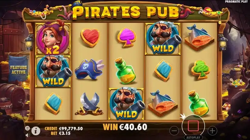 Pirates Pub slot screenshot 5