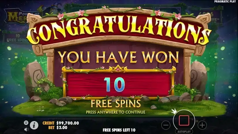 Power of Merlin Megaways slot screenshot 4