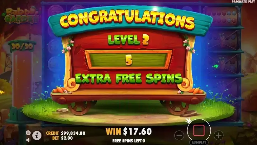 Rabbit Garden slot screenshot 