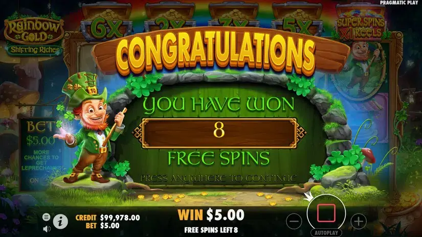 Rainbow Gold slot screenshot 3